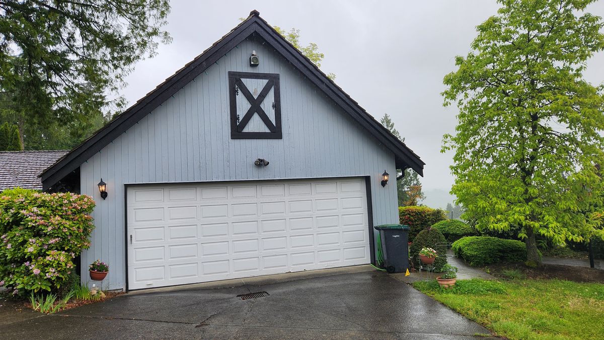 Garage floor coating project in Coquitlam