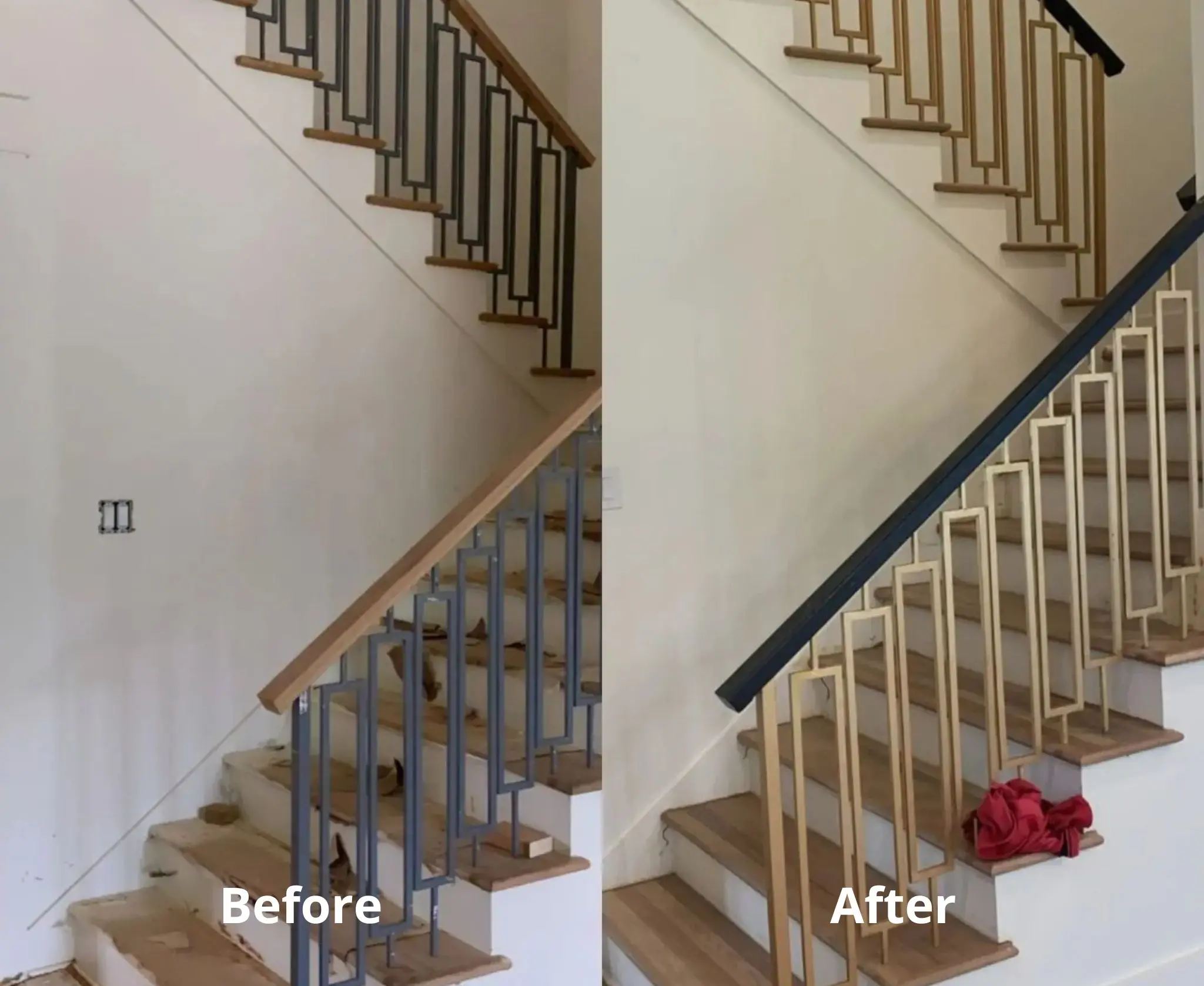 Railings Painting Service By All Painting Ltd Get Quote 604 330 1443   Railings Painting Before After 